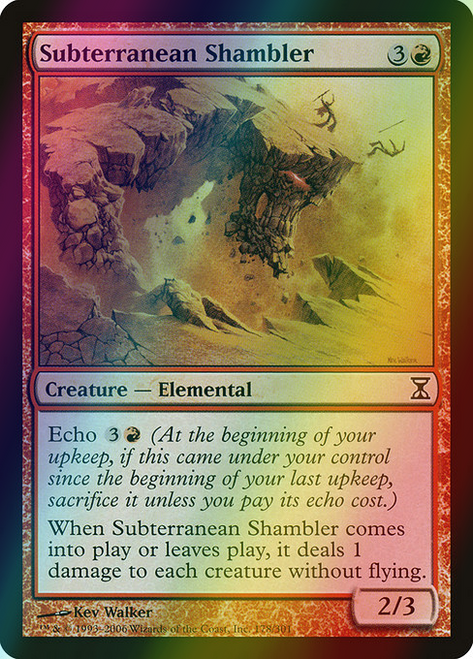 Subterranean Shambler (178) (foil, TSP)