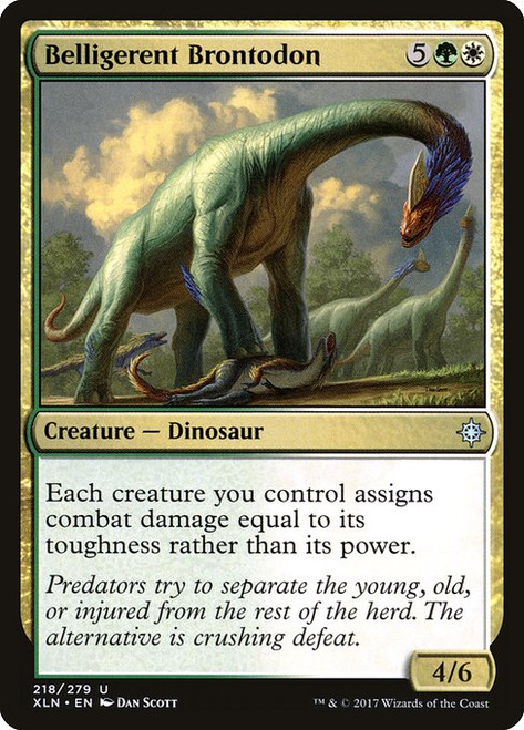 Belligerent Brontodon (218) (XLN)