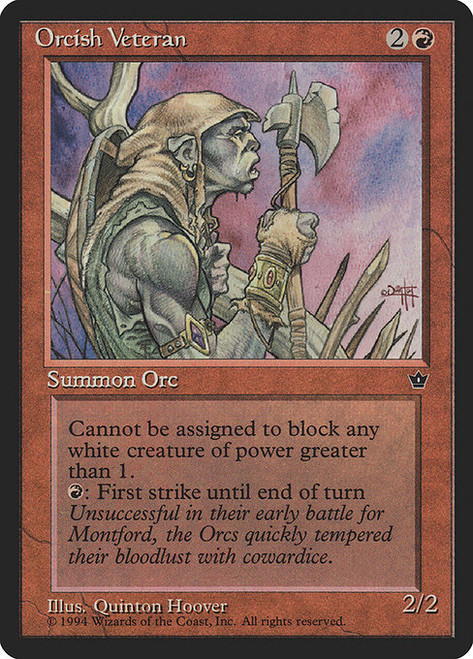 Orcish Veteran (Alternate Art - 62c) (FEM)