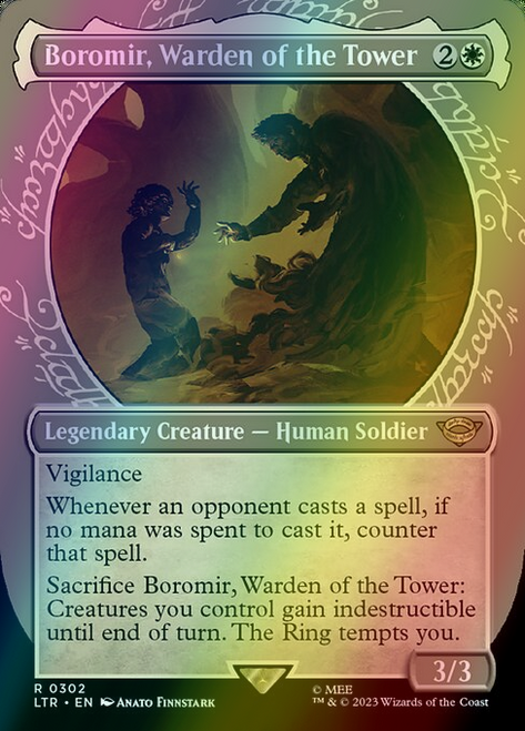 Boromir, Warden of the Tower (Borderless - 302) (foil, LTR)