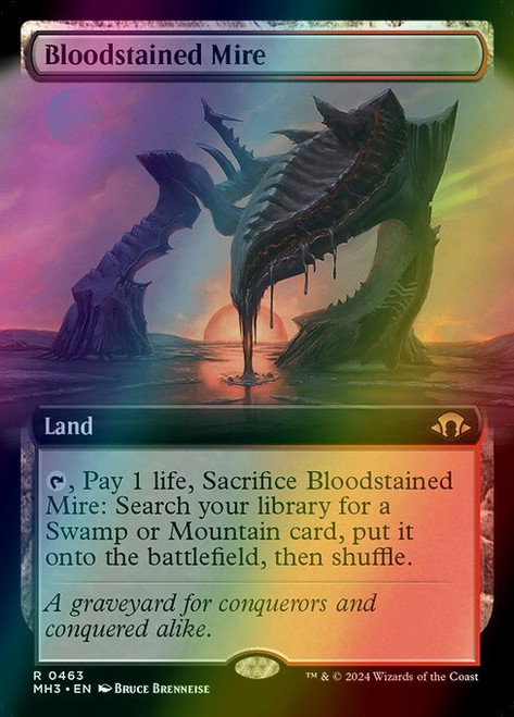 Bloodstained Mire (Extended Art - 463) (foil, MH3)