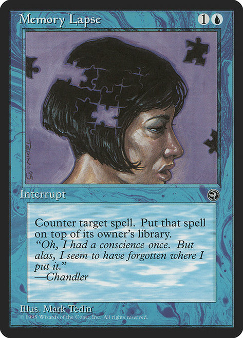 Memory Lapse (Alternate Art - 32b) (HML)