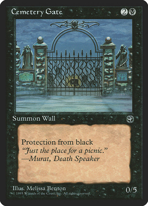 Cemetery Gate (Alternate Art - 44b) (HML)