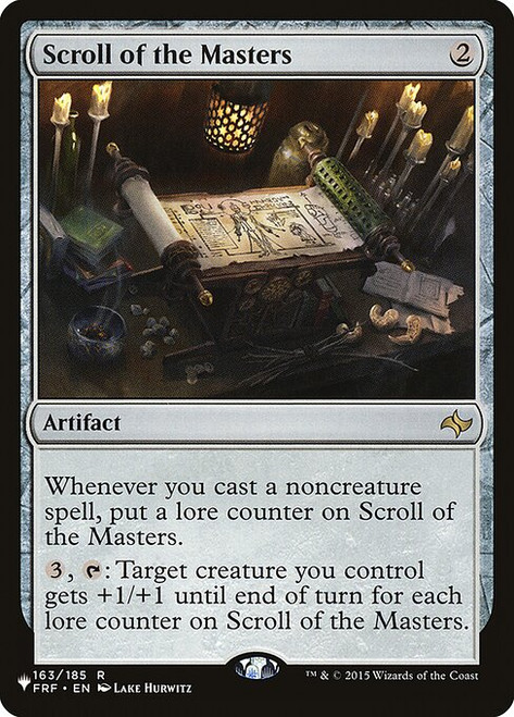Scroll of the Masters (FRF-163) (PLST)