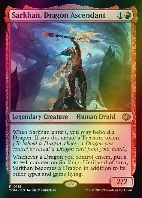 Sarkhan, Dragon Ascendant (118) (foil, TDM)