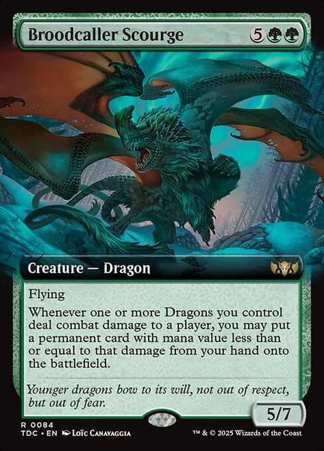 Broodcaller Scourge (Extended Art - 84) (TDC)