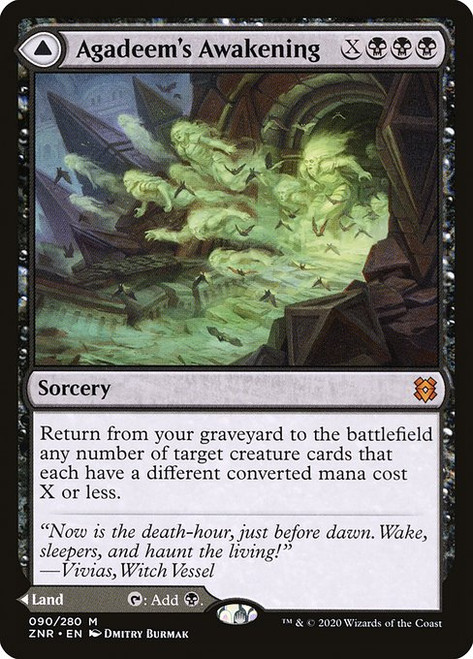 Agadeem's Awakening // Agadeem, the Undercrypt (90) (ZNR) Agadeem's Awakening // Agadeem, the Undercrypt (90) (ZNR)