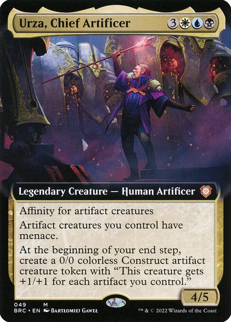 Urza, Chief Artificer (Extended Art - 49) (BRC)