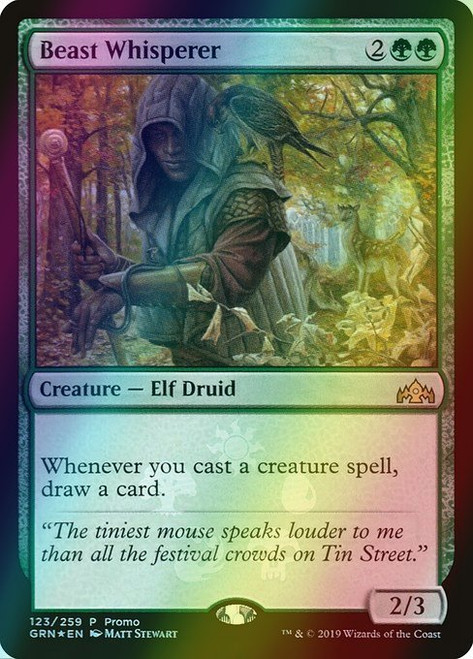 Beast Whisperer (Alternate Art - 123★) (foil, PGRN)