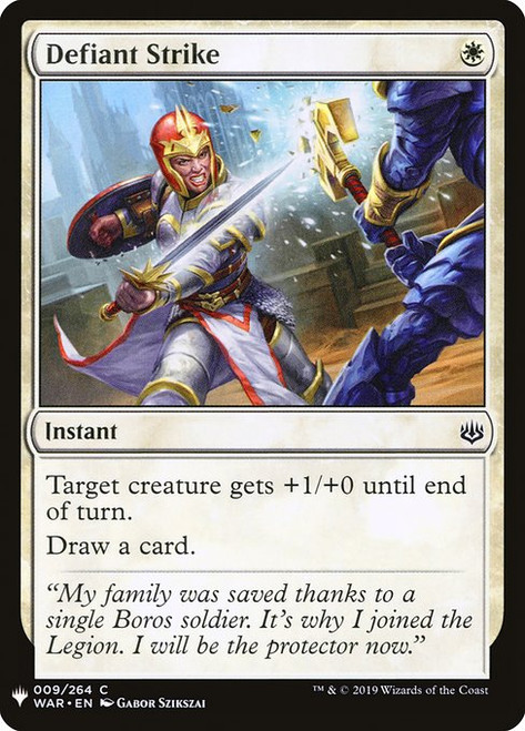 Defiant Strike (WAR-9) (PLST)