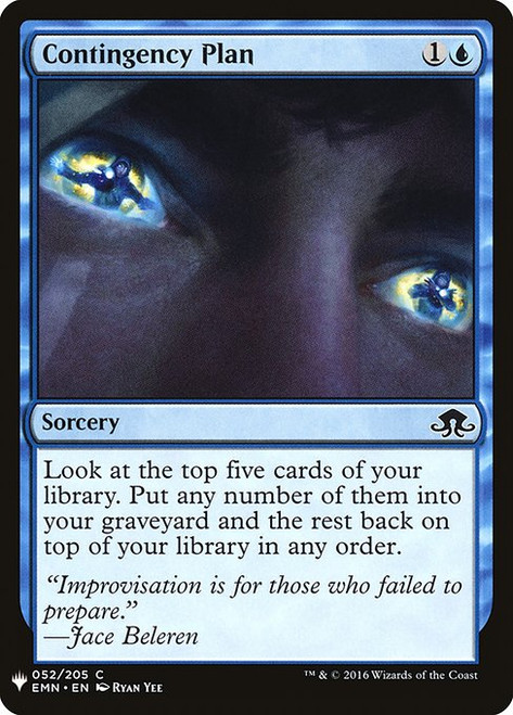 Contingency Plan (EMN-52) (PLST)