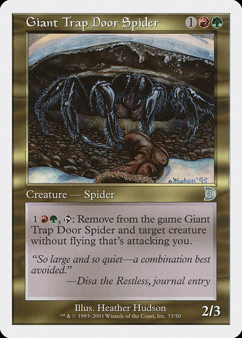 Giant Trap Door Spider (33) (DKM)