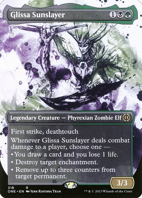Glissa Sunslayer (Borderless - 318) (ONE)