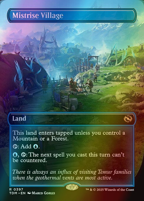 Mistrise Village (Borderless - 397) (foil, TDM)