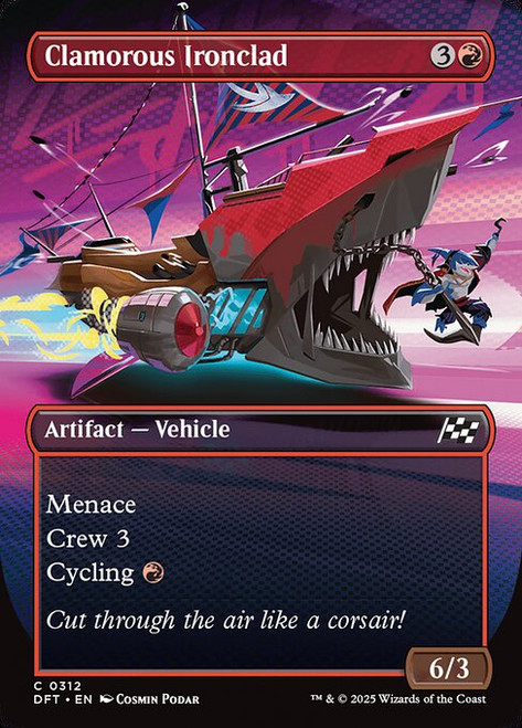 Clamorous Ironclad (Borderless - 312) (DFT)
