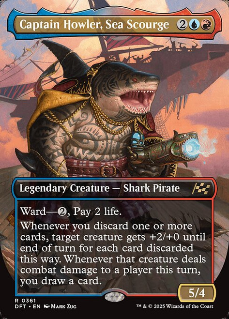 Captain Howler, Sea Scourge (Borderless - 361) (DFT)