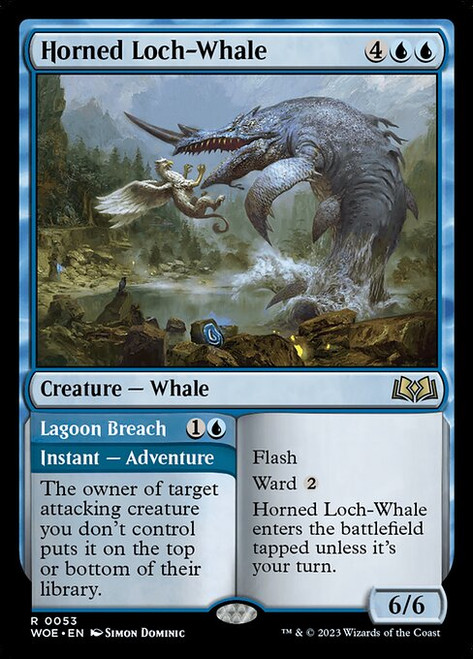 Horned Loch-Whale // Lagoon Breach (53) (WOE)