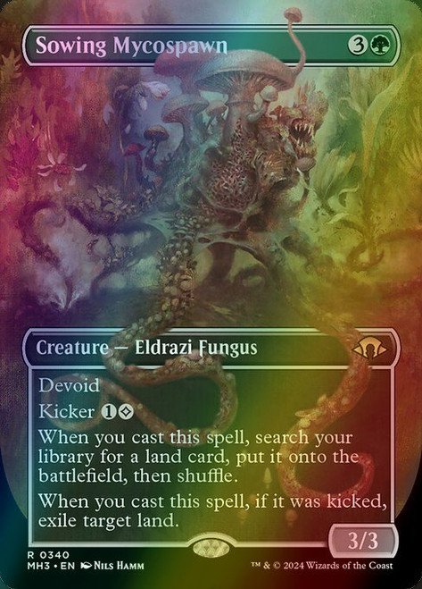 Sowing Mycospawn (Borderless - 340) (foil, MH3)