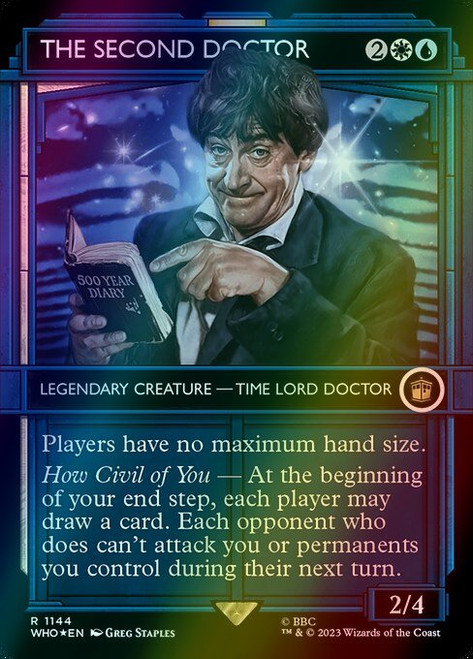 The Second Doctor (Borderless - 1144) (foil, WHO)