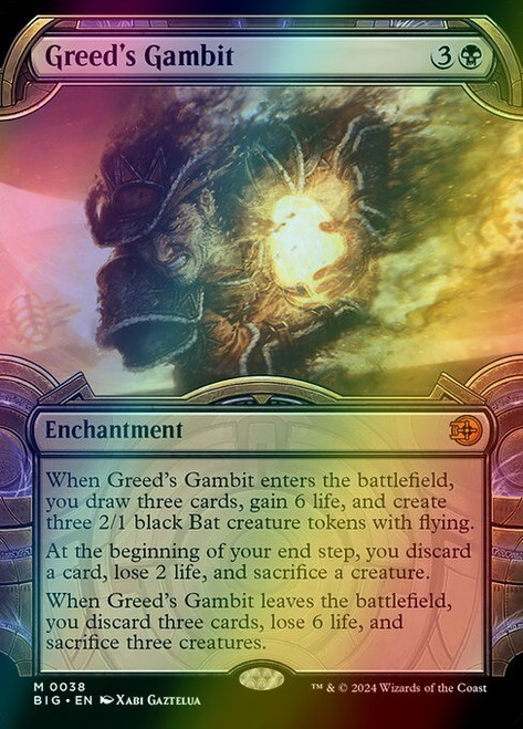 Greed's Gambit (Showcase - 38) (foil, BIG)