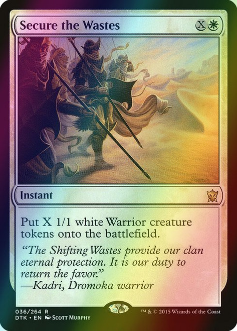 Secure the Wastes (36) (foil, DTK)