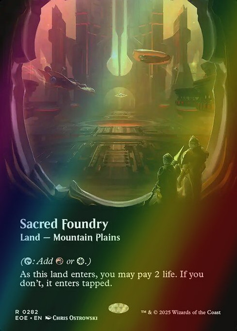 Sacred Foundry (Extended Art - 282) (foil, EOE)
