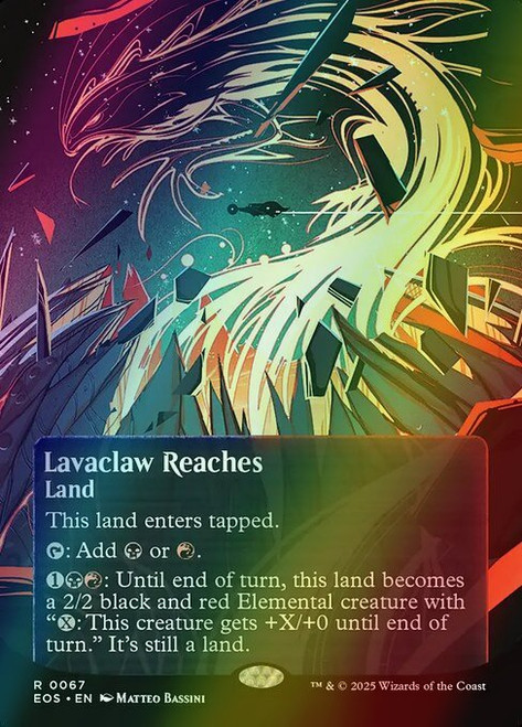 Lavaclaw Reaches (Borderless - 67) (foil, EOS)