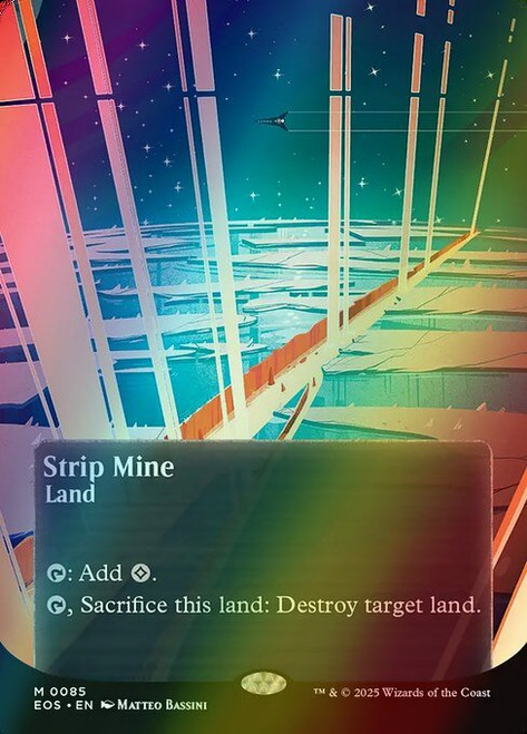 Strip Mine (Borderless - 85) (foil, EOS)