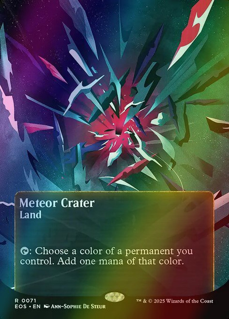 Meteor Crater (Borderless - 71) (foil, EOS)