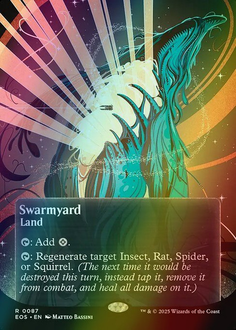 Swarmyard (Borderless - 87) (foil, EOS)
