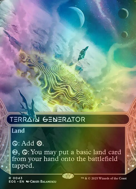 Terrain Generator (Borderless - 43) (foil, EOS)