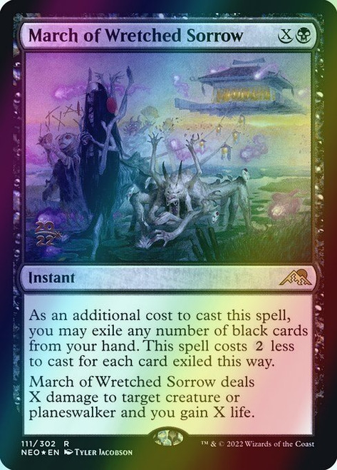 March of Wretched Sorrow (Alternate Art - 111s) (foil, PNEO)