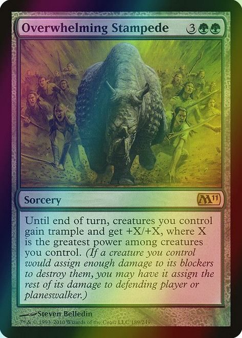 Overwhelming Stampede (189) (foil, M11)