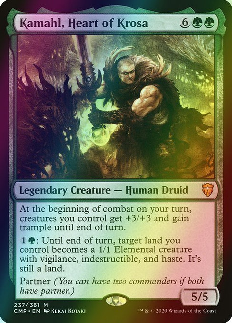 Kamahl, Heart of Krosa (237) (foil, CMR)