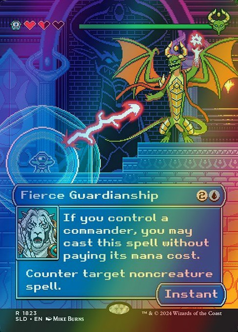 Fierce Guardianship (Borderless - 1823) (foil, SLD)
