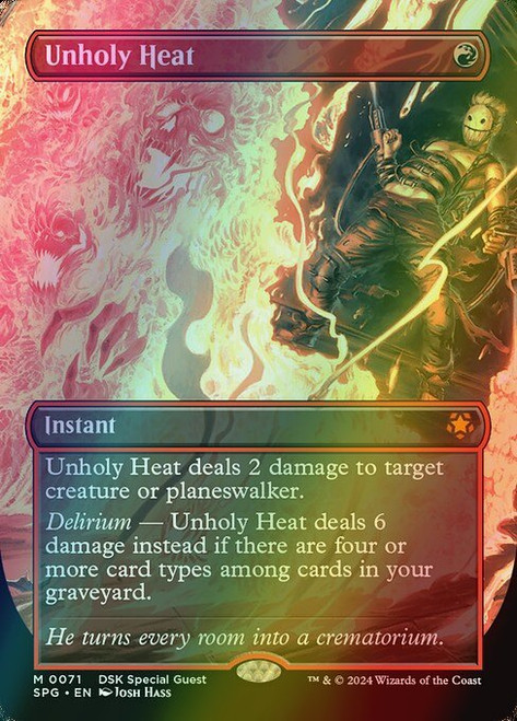 Unholy Heat (Borderless - 71) (foil, SPG)
