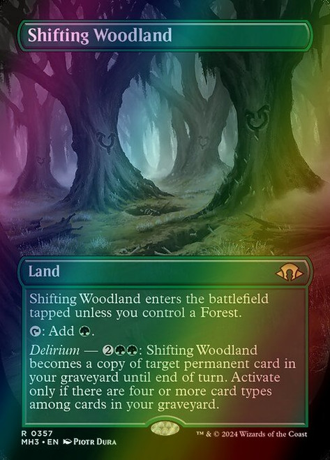 Shifting Woodland (Borderless - 357) (foil, MH3)