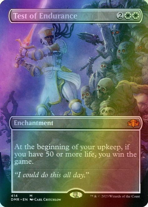 Test of Endurance (Borderless - 414) (foil, DMR)