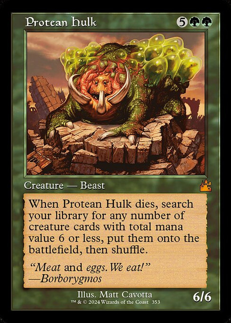 Protean Hulk (Retro Frame - 353) (RVR) Protean Hulk (Retro Frame - 353) (RVR)