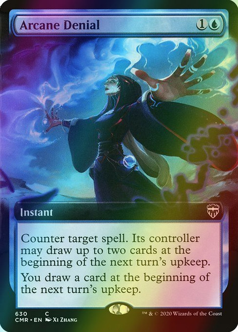 Arcane Denial (Extended Art - 630) (foil, CMR)