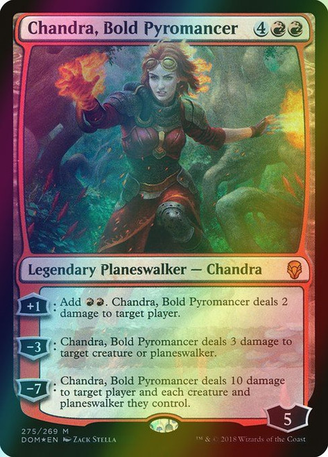 Chandra, Bold Pyromancer (275) (foil, DOM)