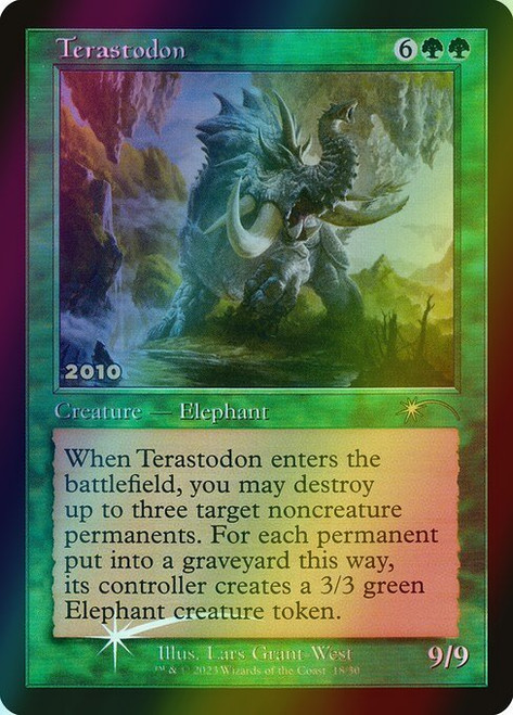 Terastodon (Retro Frame - 18) (foil, P30A) Terastodon (Retro Frame - 18) (foil, P30A)