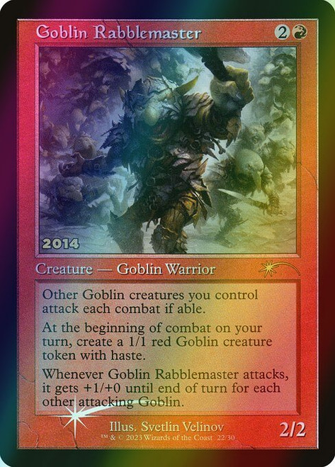 Goblin Rabblemaster (Retro Frame - 22) (foil, P30A)
