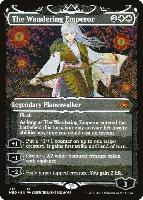 The Wandering Emperor (Alternate Art - 418) (etched, NEO)