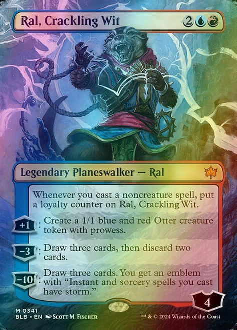 Ral, Crackling Wit (Borderless - 341) (foil, BLB)