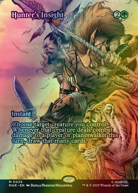 Hunter's Insight (Borderless - 35) (foil, MAR)