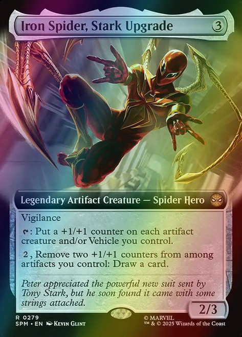 Iron Spider, Stark Upgrade (Extended Art - 279) (foil, SPM) Iron Spider, Stark Upgrade (Extended Art - 279) (foil, SPM)