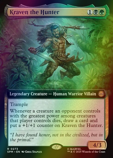 Kraven the Hunter (Extended Art - 273) (foil, SPM)