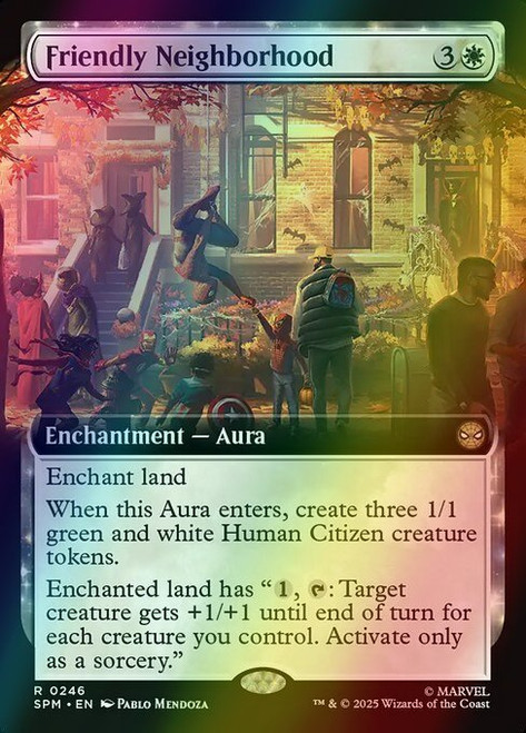 Friendly Neighborhood (Extended Art - 246) (foil, SPM)