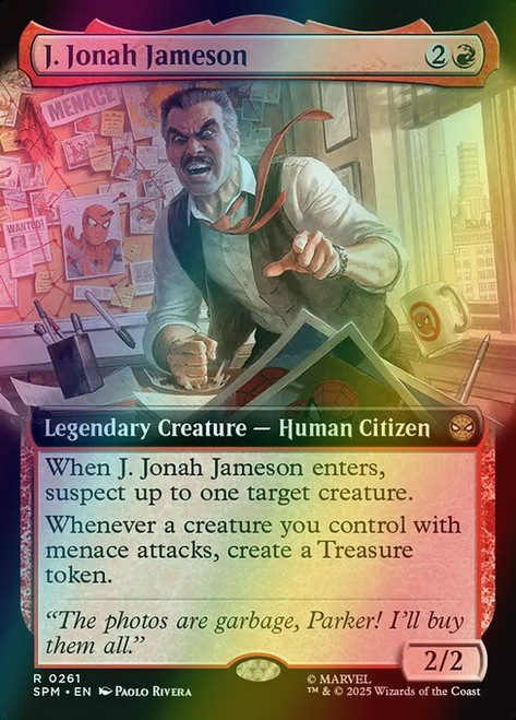J. Jonah Jameson (Extended Art - 261) (foil, SPM)